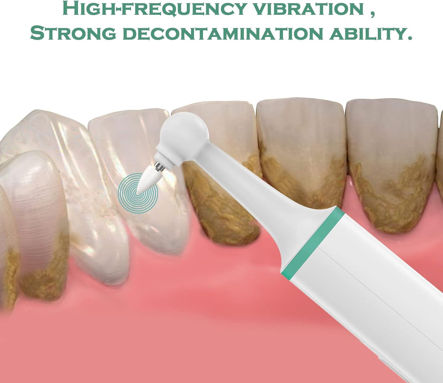 Electric Tooth Polisher, Household Electric Dental Calculus Remover with 8 Replacement Heads & 3 Adjustable Modes, Plaque Remover for Teeth, Teeth Cleaner Tools