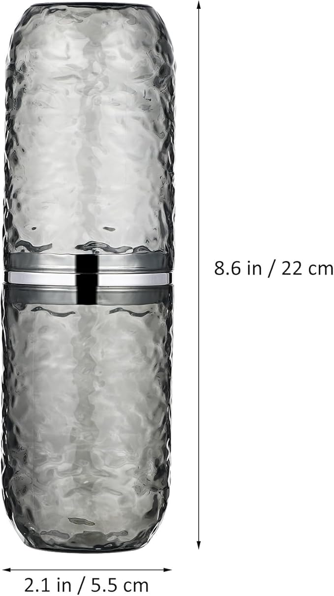 IMIKEYA 2 Pcs Toothbrush Holders Travel Toothbrush Case Toothbrush Cup with Cover Toothbrush Box for Home Travel