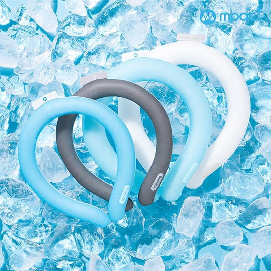 MPAC+ Neck Cooler Icering | Cooling Neck Wrap - Personal Air Conditioner with Gel Ice Pack for Outdoor Activities, Hot Weather Relief, Summer, Freeze Below 64F (Basic, Blue)