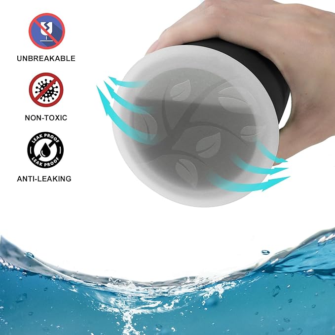 Wrova Wheat Straw Cups 16oz Set of 8 with Silicone Covers - Alternative Plastic Cups Reusable Dishwasher Safe - Unbreakable Plastic Drinking Cups for Kids - Black to Gray