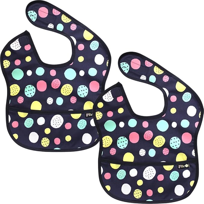 Long Sleeve Waterproof Bib for Toddlers – Soft Feeding Smock for Baby Mealtime, Self-Feeding,BPA-Free, Easy Clean