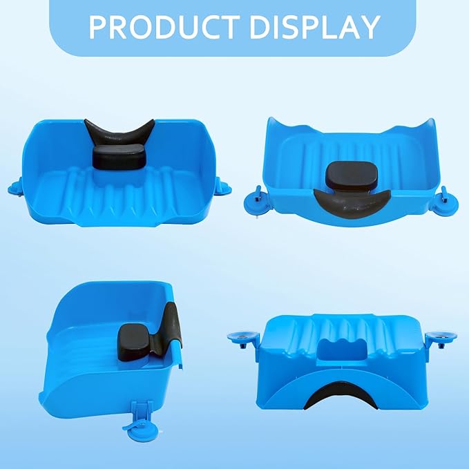 Portable Shampoo Basin for Kids, Baby, Children,Tear Free Hair Washing Basin Tray at Home (Blue)