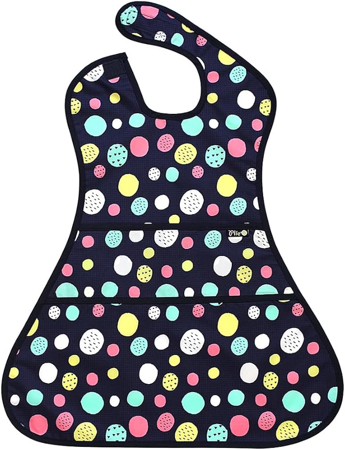 Long Sleeve Waterproof Bib for Toddlers – Soft Feeding Smock for Baby Mealtime, Self-Feeding,BPA-Free, Easy Clean
