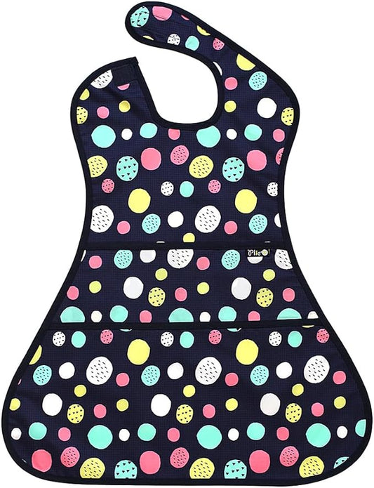 Long Sleeve Waterproof Bib for Toddlers – Soft Feeding Smock for Baby Mealtime, Self-Feeding,BPA-Free, Easy Clean