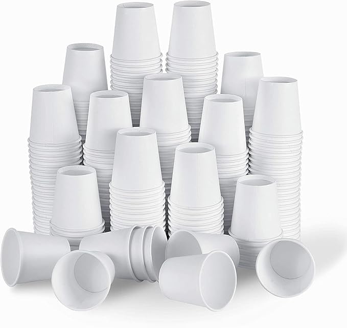 Brandon-super [100 Count - 3 oz] Small Paper Cups, Mouthwash Cups Bathroom Cups Mini Cups Small Disposable Cups