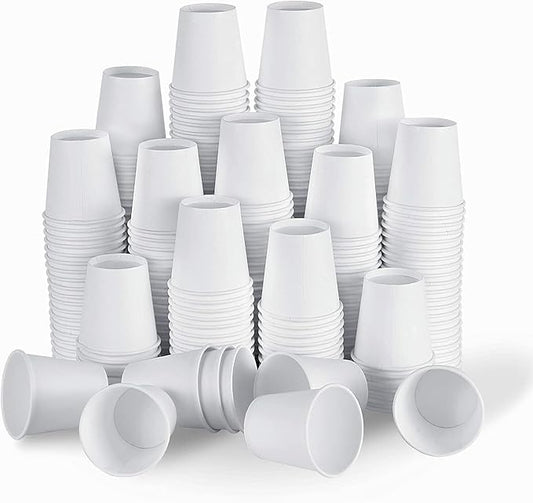 Brandon-super [100 Count - 3 oz] Small Paper Cups, Mouthwash Cups Bathroom Cups Mini Cups Small Disposable Cups