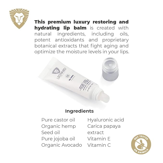 Lip Luster Hyaluronic Acid Lip Balm Hydrating Lip Serum - Organic Natural Lip Hydrating Treatment, Moisturizing Lip Serum, Reduce Dryness Lip Lines Lip Enhancer For Fuller Plump Lips (1 Pack)