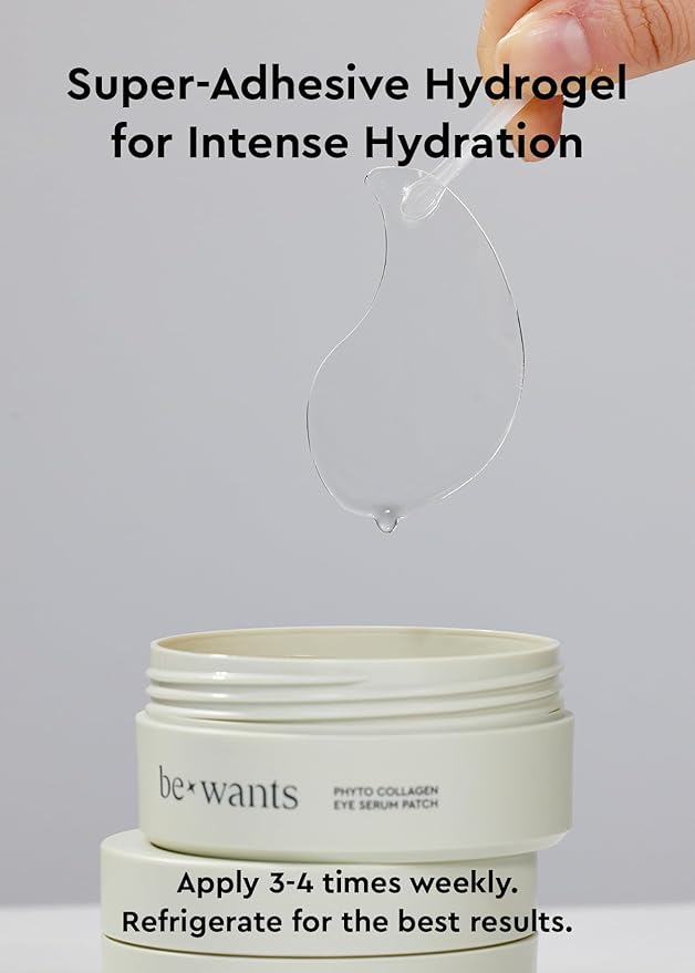 Bewants under eye patches for puffy eyes, Korean under eye mask with vegan collagen and 71.9% bamboo water, patches for dark circles and Cooling, 120 pieces