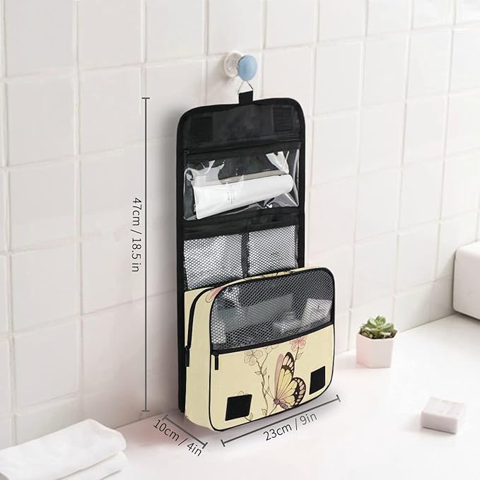 senya Hanging Travel Toiletry Bag Kit Makeup Case Cosmetics Organizer for Men Women