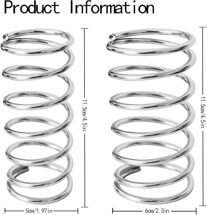 2Pcs Toothbrush Holders Steel Spring Shape Pen Holder Bathroom Tabletop Makeup Brush Organizer Toothbrush Stand