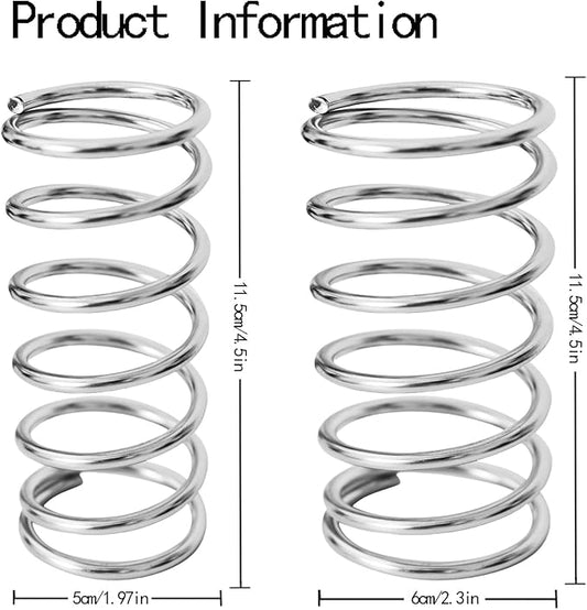 2Pcs Toothbrush Holders Steel Spring Shape Pen Holder Bathroom Tabletop Makeup Brush Organizer Toothbrush Stand