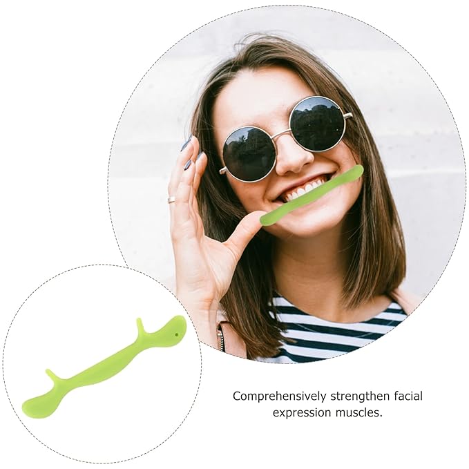 COHEALI Smile Practice Tool Silicone Speech Stutter Straighteners Trainer for Lips Shaper and Face Compact -wrinkle Mouth Muscle Trainer