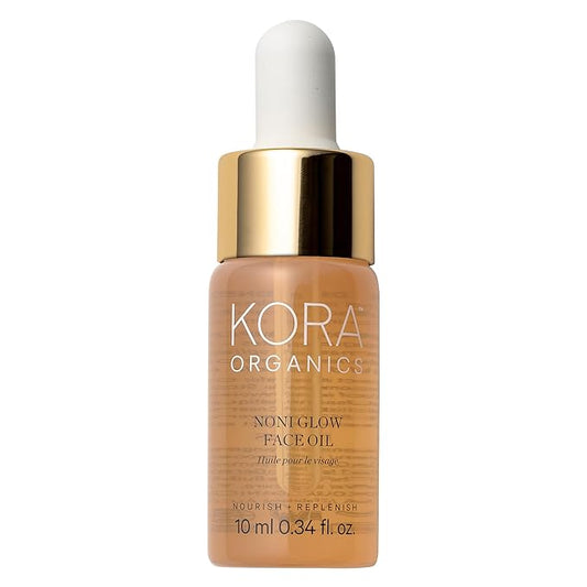 KORA Organics Noni Glow Hydrating Face Oil with Antioxidants, Nourish & Illuminate, Certified Organic, Cruelty Free, 0.34 fl oz
