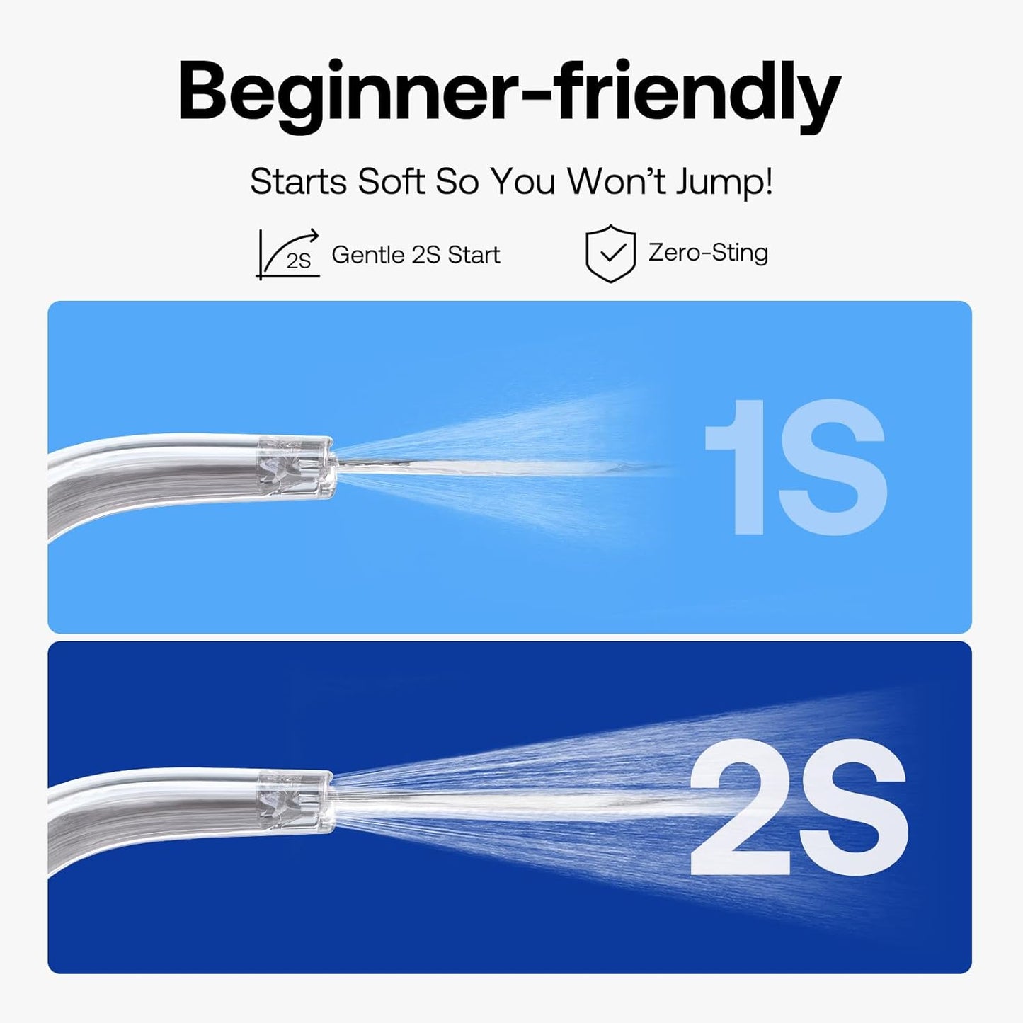 Bitvae Water Dental Flosser for Teeth, Cordless Water Teeth Cleaner Picks, 3 Modes 5 Intensities, IPX7 Waterproof, Rechargeable Water Dental Picks for Cleaning - Black