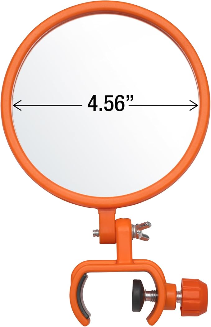Large Inspection Mirror for Extension Pole – Expandable Inspection Mirror for Roof, Gutter, Duct, Under Vehicle & Car Checks – Retractable Security Mirror on a Stick for Inspection