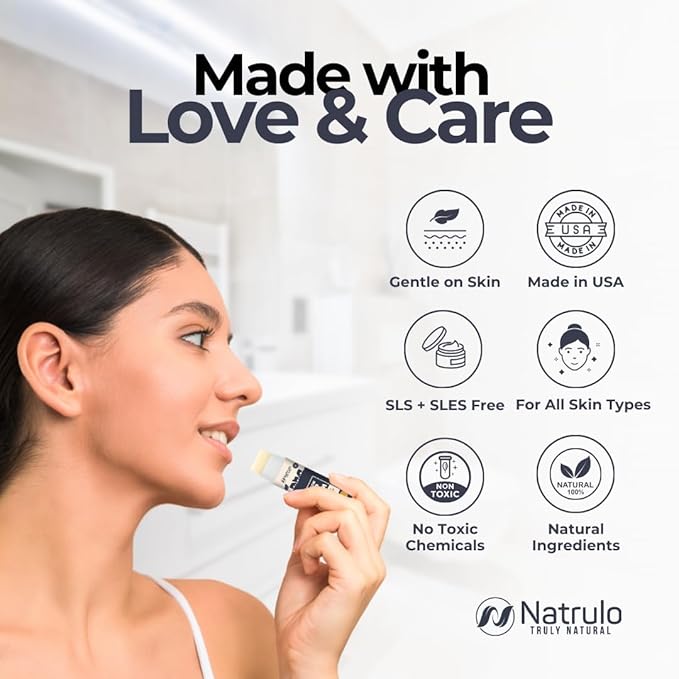 Beef Tallow Lip Balm – Natural Tallow Beeswax Chapstick – Hydrating Grass Fed Beef Tallow Honey Balm Lip Care – Soothes Chapped Dry Sensitive Lips – Long Lasting Vitamin Rich USA-Made Variety Pack