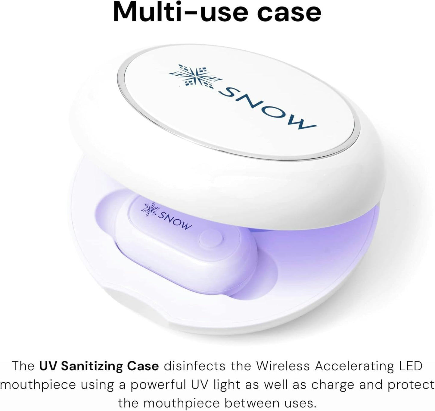 Snow Teeth Whitening Kit - Snow Teeth Whitening Serum and LED Mouthpiece Whitener, Formulated with Hydroxyapatite, Good for 2 Months - Wireless Kit with 1 Wand