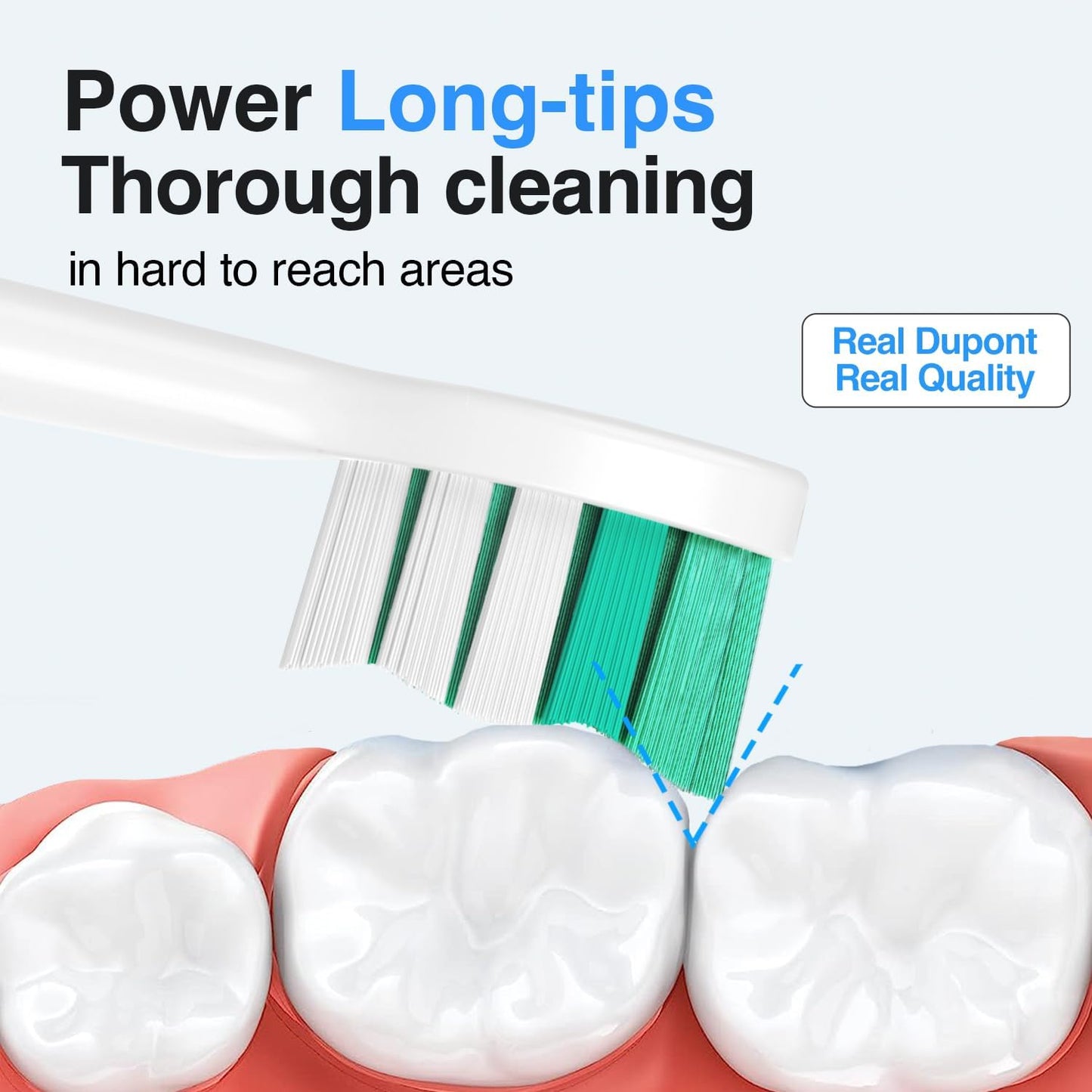 Replacement Toothbrush Heads for Philips Sonicare Replacement Heads, Electric Replacement Brush Head Compatible with Phillips Sonicare Electric Toothbrush, for Philips Sonic Care Brush,8 Pcs