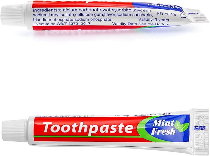 500 Pcs Disposable Toothbrushes with Toothpaste Individually Wrapped, 10g Travel Toothpaste Single Use Manual Toothbrush for Adults Guests Travel Hotel Homeless (5 Colors)