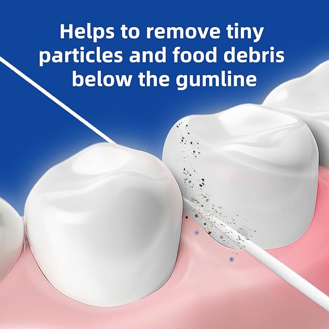 Dental Floss for Braces, Floss Threaders for Bridges and Implants, PTFE & PFAS Free Floss, 80 Pre-Cut Strands (Pack of 3)