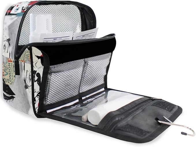 senya Hanging Travel Toiletry Bag Kit Makeup Case Cosmetics Organizer for Men Women