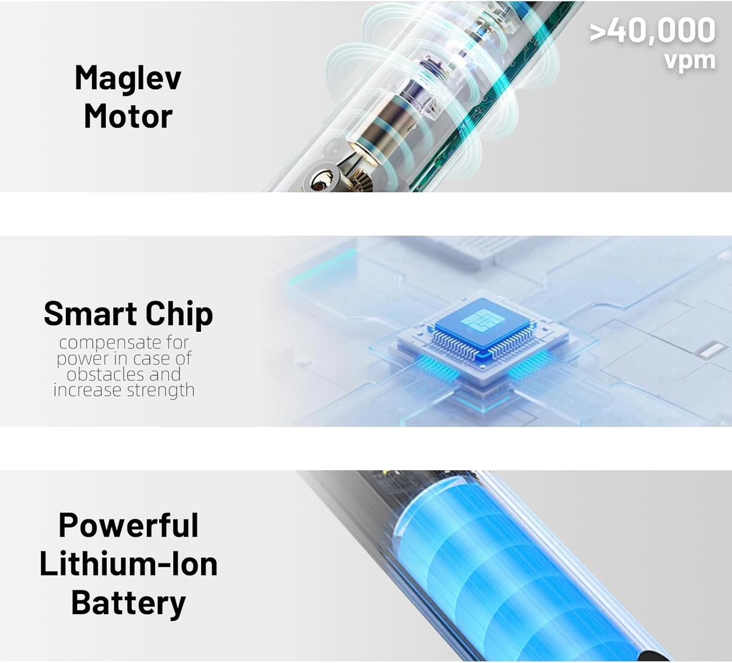 Adult Sonic Electric Toothbrush with 10 Brush Heads, Travel case, and Wall Bracket, Suitable for Both Adults and Children, IPX8 Waterproof, USB Charging, 42000VPM, Black