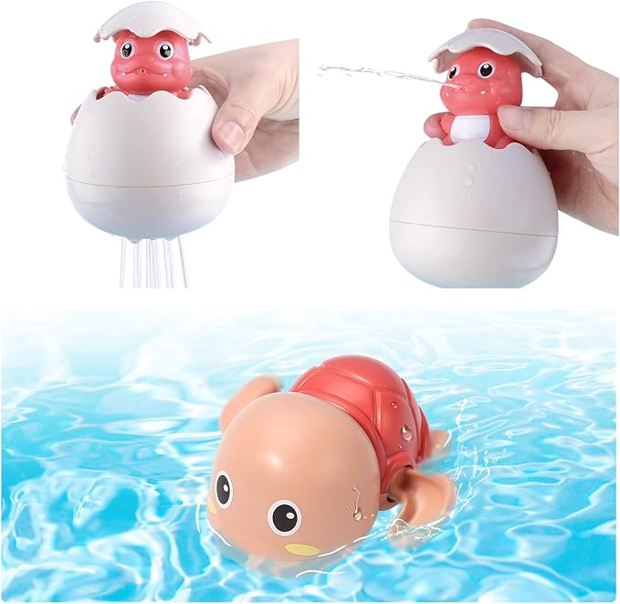 33 PCS Bath Toys for Toddlers and Babies, Bathtub Toy Set with Shower, Rubber Ducks, Floating Toys, Great Christ Gift for Kids