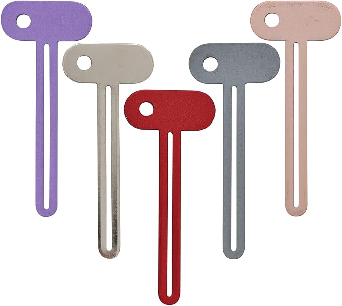 5-Pack Metal Toothpaste Squeezer, Tube Squeezer Tool for Zero Waste Toothpaste & Cosmetics | Durable Alloy ＆ Ergonomic Grip, Premium Heavy-Duty, Vibrant, for All Tubes - Toothpaste & Hand Cream