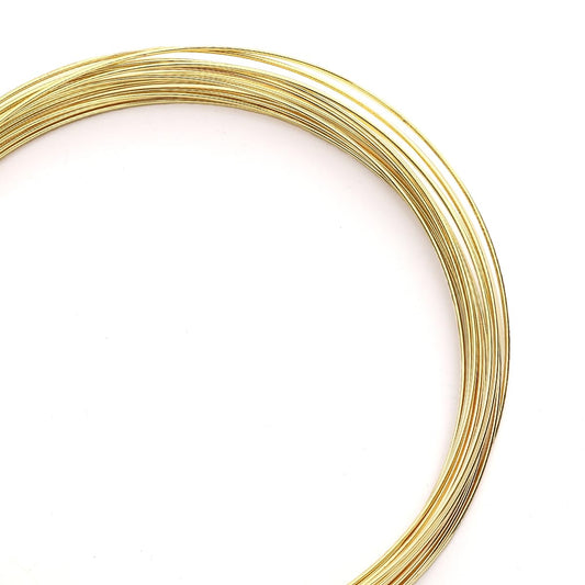 14K Gold Plated Wire 0.8mm 5 Meters Bead Cord for Bracelet Necklace Charm Beading Jewelry Making Findings