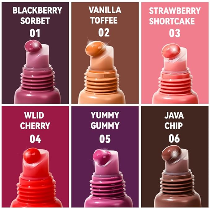 Light Gloss Tinted Buttery Lip Balm – Hydrating Lip Care with Nourishing Oils for Women’s Dry Lips, Natural Tint & Soft Gloss, Lip Plumper Moisture & Light Lip Stain Finish, Vegan 1Pc-#05 Yummy Gummy