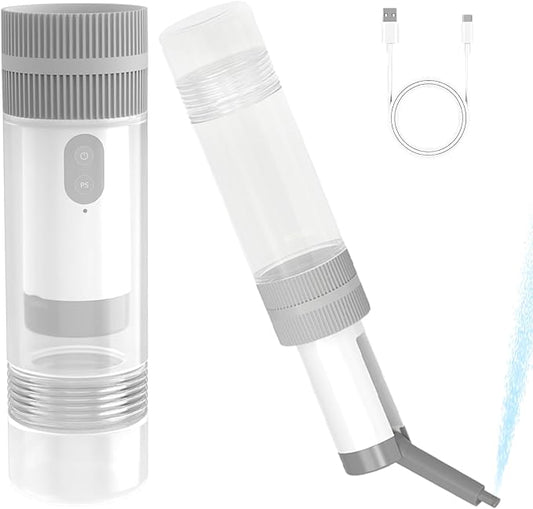 Portable Bidet for Travel, USB-C Rechargeable Handheld Sprayer with 525ml Expandable Water Tank, 3 Pressure Modes & 180° Rotatable Nozzle, IPX7 Waterproof Electric Bidet for Personal Hygiene