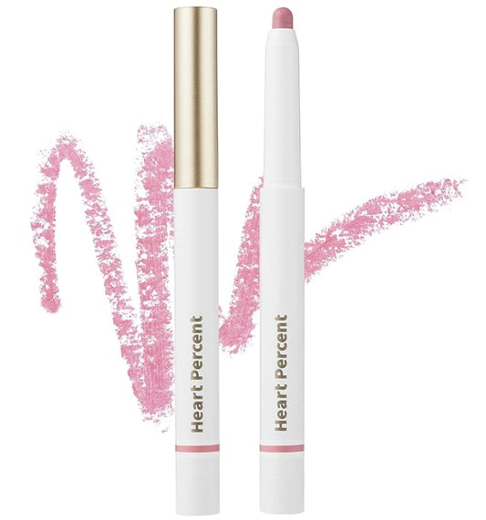 Heart Percent Dote On Mood Lip Liner Pencil, Long-Lasting Creamy Lip Crayon Smooth Lipliner Retractable Lipstick Overlip Line Color 0.8g, #14. Calm Pink