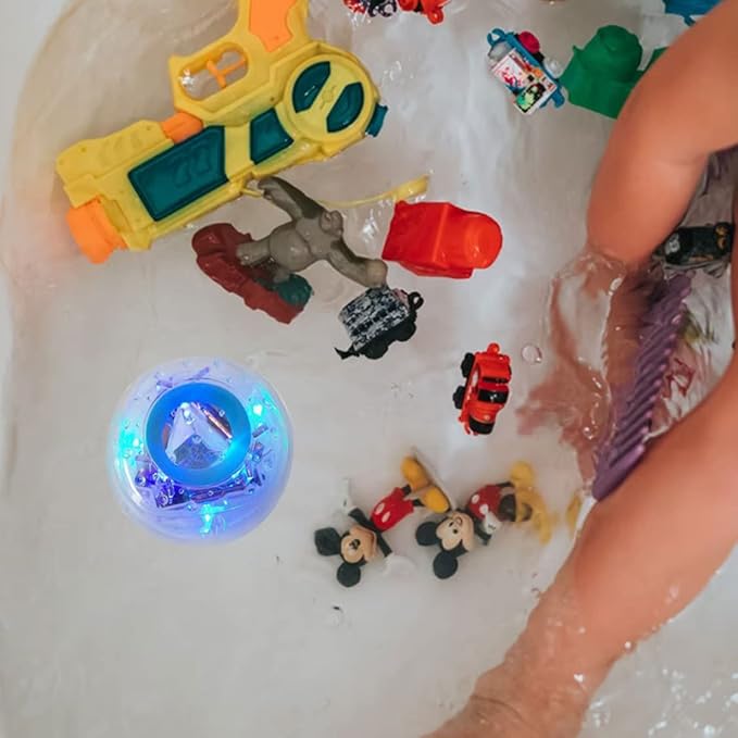 LED Floating Baby Bath Toys, Battery-Free Light-Up Shower Toys for Infants & Toddlers in Bathtub