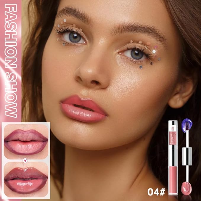 Peel Off Lip Liner & Gloss Stain in Rose Brown – Tattoo-Like Peel Off Lip Stain Liner + Hydrating High Shine Nude Gloss, Long-Lasting Waterproof Smudge-Proof Duo for Natural Mocha-Toned Lips 4