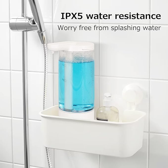 LAOPAO Automatic Liquid Soap Dispenser, Touchless Hand Sanitizer Dispenser,USB C Rechargeable Hand Soap Dispenser with Adjustable Soap Volume, 500ml Coutertop Soap Pump for Kitchen Bathroom Xmas Gift