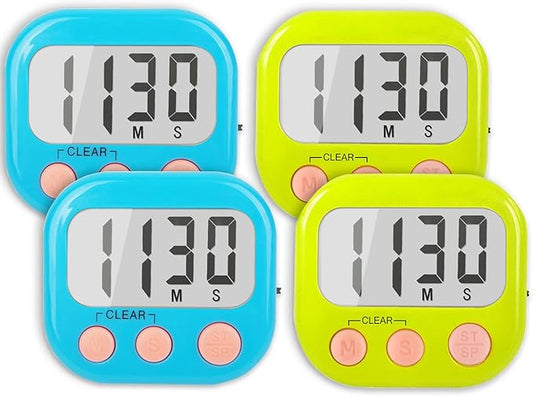 Classroom Timers for Teachers Kids Large Magnetic Digital Timer 4 Pack