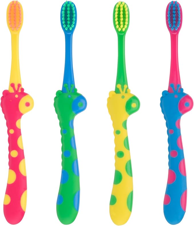 Practicon SmileGoods Dental Hygiene Kit, Makes 72 Dental Care Giveaways with Toothbrush, Toothpaste, Flossers and Bag (Giraffe)