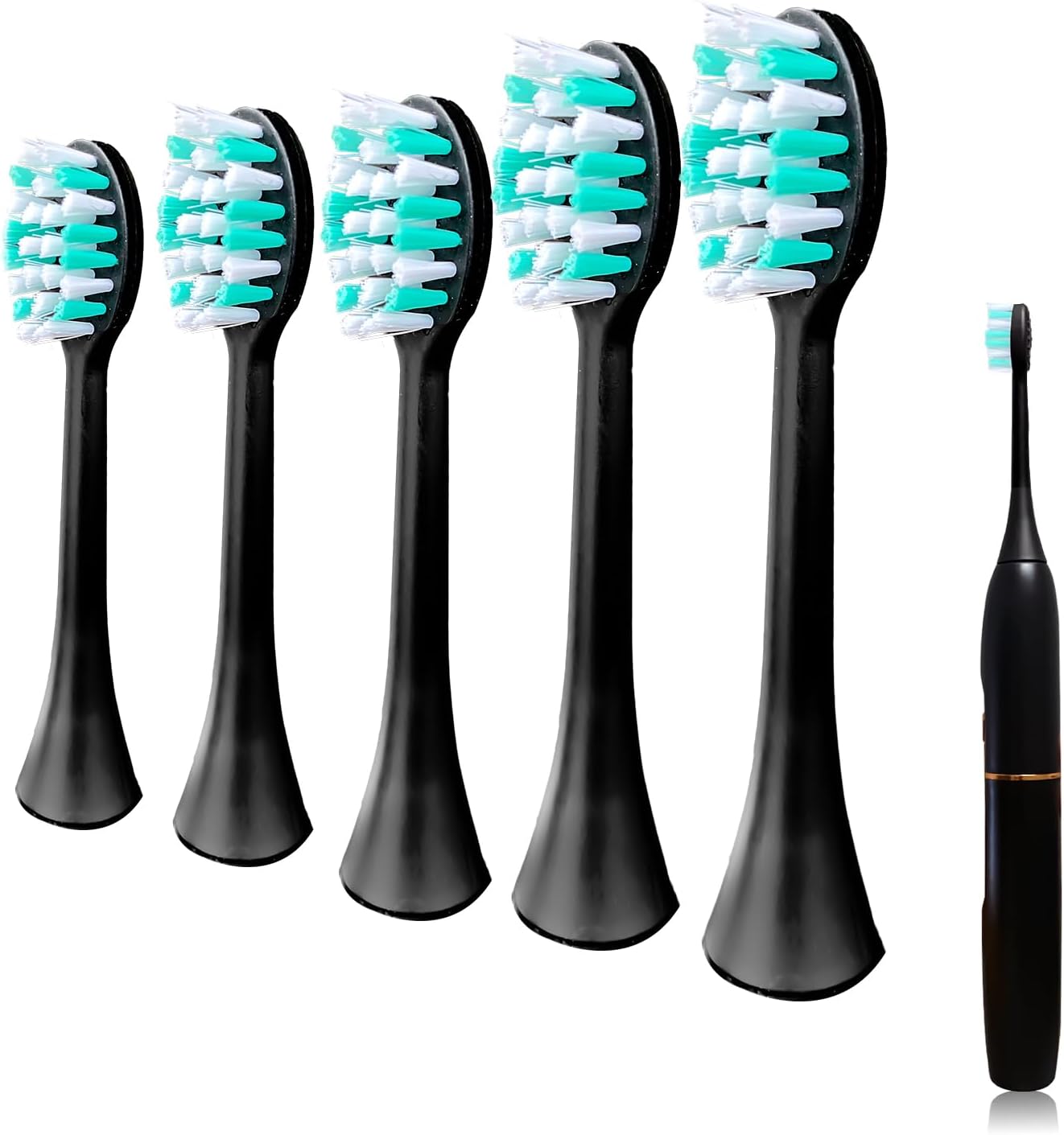 5 Pack Toothbrush Heads Compatible with Kingheroes,Soft Brush Bristles Electric Toothbrush Replacement Heads Compatible with Kingheroes