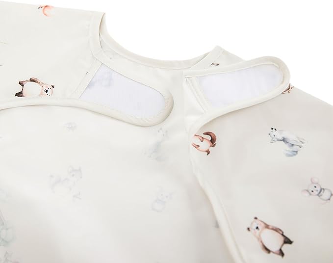 Ali+Oli Smock Bibs for Babies, BPA-Free Oeko-Tex Certified, Waterproof Baby Smock, Machine Washable, Toddlers Ages 6m+