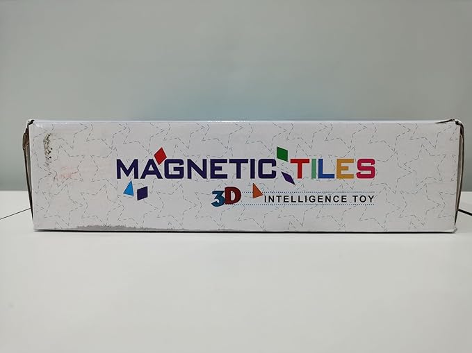Magnetic Tiles, 102PCS Magnet Building Blocks with 2 Cars, 3D Diamond Magnetic Blocks, Construction Stem Toys for Kids, Educational Toys for Boys Girls Ages 3 4 5 6 7 8 (102 PCS)