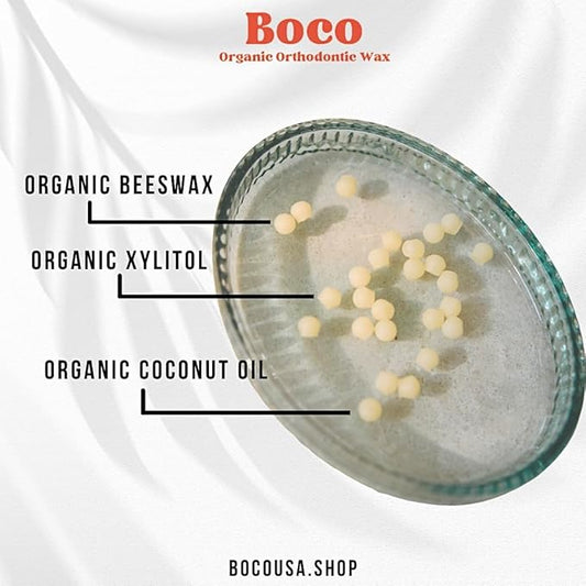 Orthodontic Wax – Original Honey, Natural Braces Protection, Long-Lasting Comfort, Pre-Cut Wax Pieces in Aluminum Travel Case(75 Buttons) - Original Honey