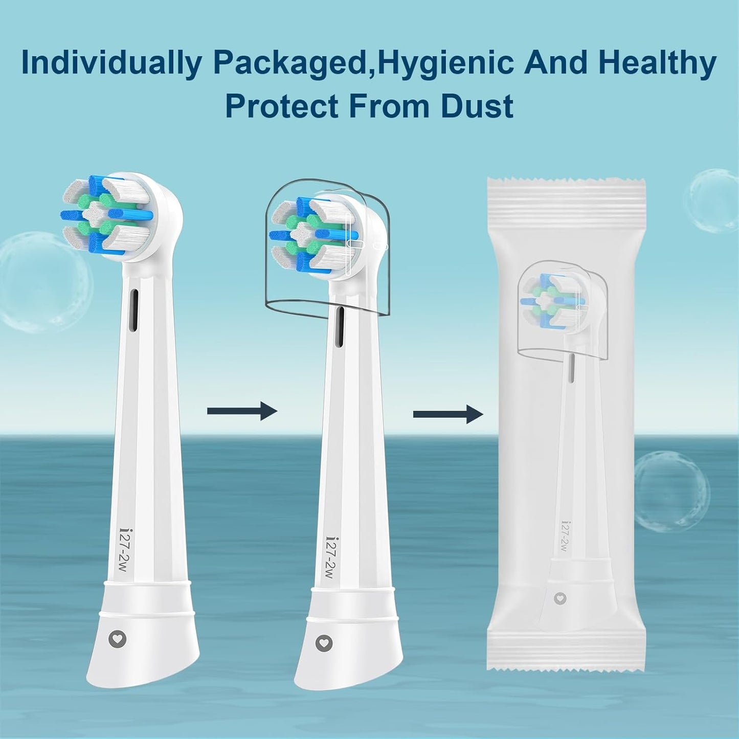 Replacement Heads Compatible with Oral B iO 3 4 5 6 7 8 9 10 Series Electric Toothbrush,Toothbrush Heads Compatible with Braun Oral B iO Replacement Heads with Medium Bristles,White