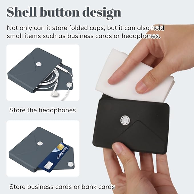 Silicone Collapsible Travel Cup, Foldable Water Cup with Card Bag - Portable Leak-Proof Reusable Mug for Camping, Hiking, Sports (green)