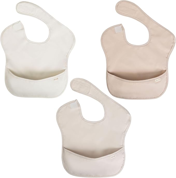 Ali+Oli Smock Bibs for Babies, BPA-Free Oeko-Tex Certified, Waterproof Baby Smock, Machine Washable, Toddlers Ages 6m+