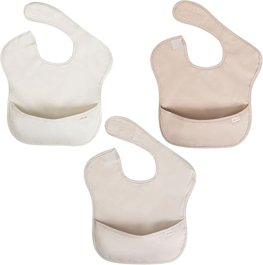 Ali+Oli Smock Bibs for Babies, BPA-Free Oeko-Tex Certified, Waterproof Baby Smock, Machine Washable, Toddlers Ages 6m+