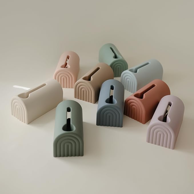 mushie Bath Spout Cover | Soft Silicone Bathtub Faucet Safety Guard for Kids | Universal Fit (Blush)