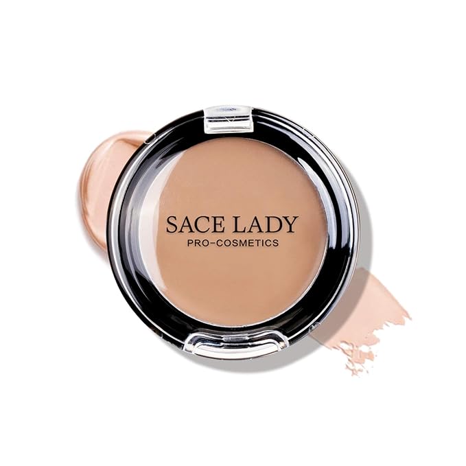 Full Coverage Concealer Cream Makeup, Sace Lady Waterproof Matte Smooth Concealer Corrector Long Lasting for Dark Spot Under Eye Circles Cover, 6g/0.2Oz (#30 Light Natural)