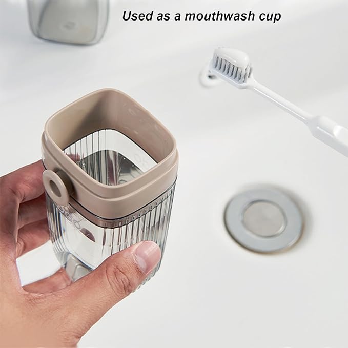 Toothbrush Travel Case Portable Clear Toothbrush Holders with Cover Leakproof Toothbrush & Toothpaste Holder for Traveling School Camping Business Trip Bathroom