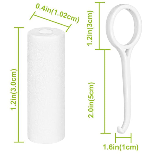 Invisalign Chewies, Chewies for Invisalign Aligners, Each Resealable Pouch Contains 2 Chewies and an Invisalign Remover Tool for Retainer and Orthodontic Care (Green Mint)