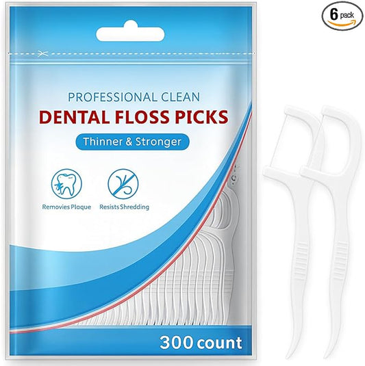 Professional Clean Dental Floss Picks – 300 Count Bag